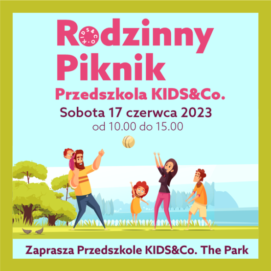 Family Picnic of KIDS&Co. Kindergarten at The Park in Warsaw