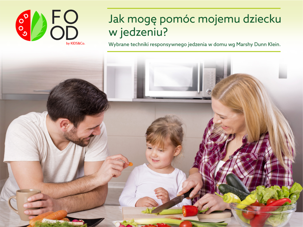 Jak mogę pomóc mojemu dziecku w&nbsp;jedzeniu? Wybrane techniki responsywnego treningu jedzenia w&nbsp;domu według Marshy Dunn Klein
