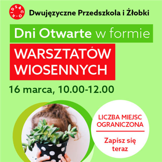 Join us for open days in the form of spring workshops!