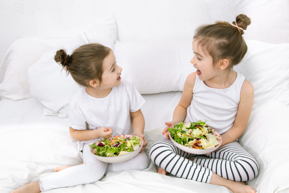 What are the initial eating habits in young children?