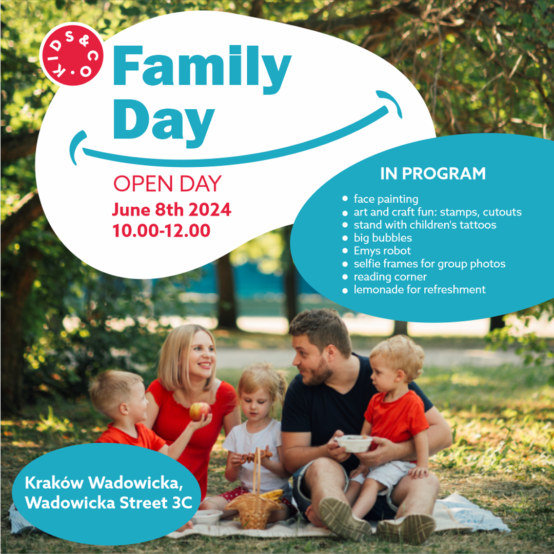 You’re invited to the Family Day! 8&nbsp;June 2024, at the green area of the Wadowicka complex in Cracow