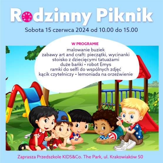Serdecznie zapraszamy na rodzinny piknik! 15&nbsp;czerwca 2024 w&nbsp;The Park Warsaw